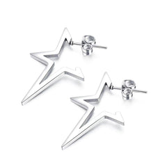 Fashion Pentagram Male Delicate Earrings - Up Trend Store-1