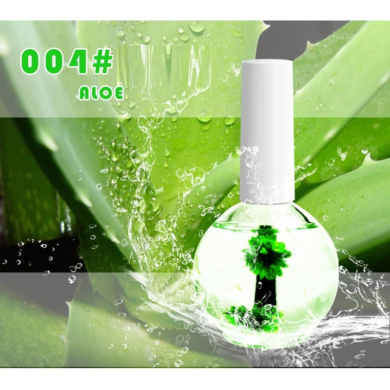 Nail Beauty Dried Flowers Nutrition Nail Treatment Oil Anti-agnail Nail Edge Moisturizing Nail Base Coat Natural Dried Flower Nutrient Solution - Up Trend Store-1