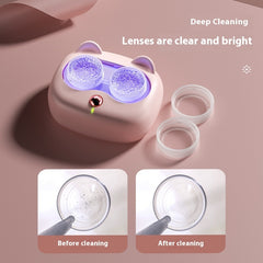 Women's Invisible Portable Multifunctional Three-gear Ultrasonic Cleaning Glasses Case - Up Trend Store-1