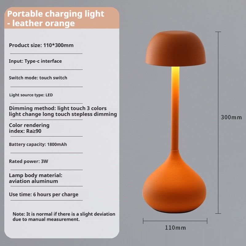 Nordic Denmark Portable Rechargeable Light Room Decorations Decorative Bedside Table Lamp - Up Trend Store-1