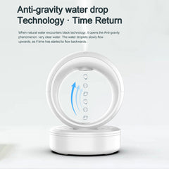 Countercurrent Humidifier Levitating Water Drops 