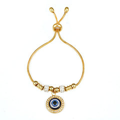 Fashion Adjustable Pull Out Blue Eye Bracelet - Up Trend Store-1