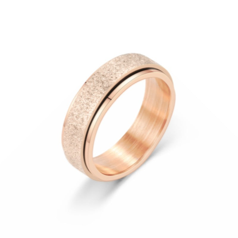 Turnable Anxiety Rings Rainbow Silver Color Relieve Stress Rings For Women Men - Up Trend Store-1