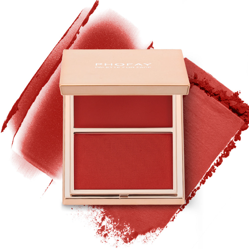 PHOFAY Double-Take Cream & Powder Blush Duo - Up Trend Store-1