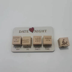 Wooden Date Night Dice Wooden Date Night Ideas Game Dice Romantic Couple Date Night Game Action Decision Dice Games For Couple - Up Trend Store-1
