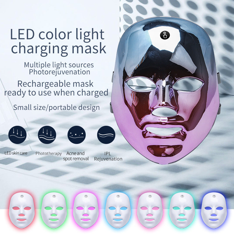 LED Rechargeable Face Mask Acne And Freckles Led Color Light Mask - Up Trend Store-1