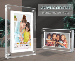 Acrylic Digital Photo Video Frame Battery New - Up Trend Store-1
