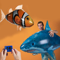 Remote Control Shark Toys Air Swimming Fish Infrared RC Air Balloons Inflatable RC Flying Air Plane Kids Toys - Up Trend Store-1