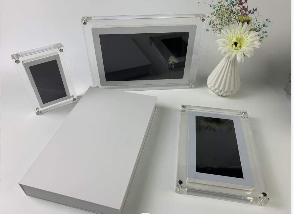Acrylic Digital Photo Video Frame Battery New - Up Trend Store-1