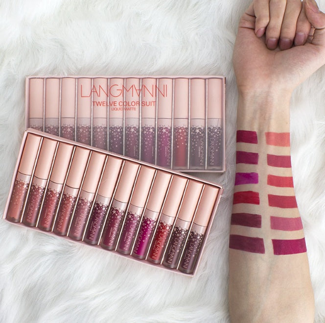 Matte Lipstick Waterproof Long-lasting Velvet Lipstick Set - Up Trend Store-1
